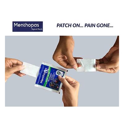 Menthopas Topical Pain Relief Patch (Pack of 5 x 3's) - Roll-On/Patch