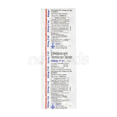 Dilnip T 10/40mg Tablet 10'S - Hypertension-Ang