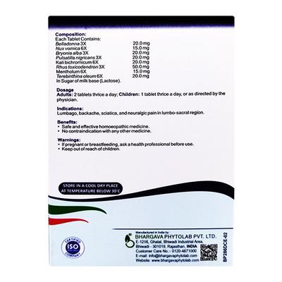 Bhargava Lumboral Tablet (Pack of 3 x 20's) - Speciality Medicine