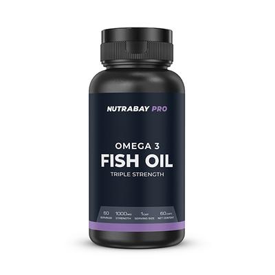 Nutrabay Pro Omega 3 Fish Oil Triple Strength 1000mg Capsule 60's - Omega Fish Oil Fatty Acids