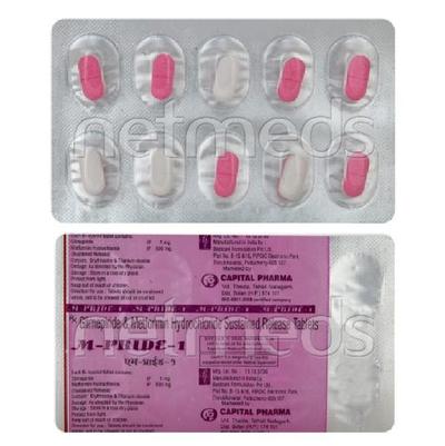 M Pride 1mg Tablet 10'S - Diabetes-Ant