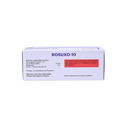 ROSUXO 10 Tablet 10's - High Cholesterol-Dys