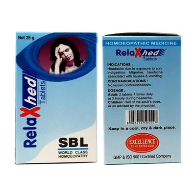 SBL Relaxhed Tablet 25 g - Speciality Medicine