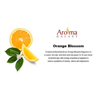 Aroma Galaxy (Alcohol Free) Fragrant Reed Diffuser Kit - Orange Blossom 30 ml - Carrier Oils