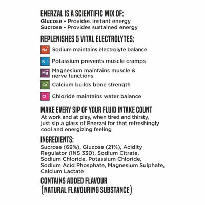 Enerzal Energy and Electrolyte Powder - Orange 50 g - Energy Drinks