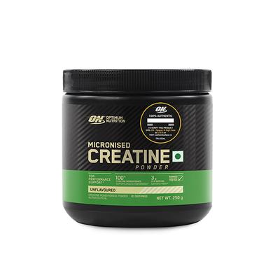 Optimum Nutrition (ON) Micronized Creatine Powder - Unflavoured 250 gm - Bcaa Supplements