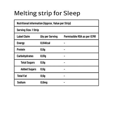 Panchamrit Melting Strips For Sleep - Exotic Berry Flavour 30's - General Health