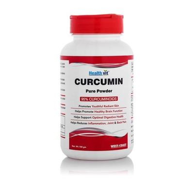 HealthVit Curcumin (95% Curcuminoids) Pure Powder 100 gm - Herbal Dietary Supplement
