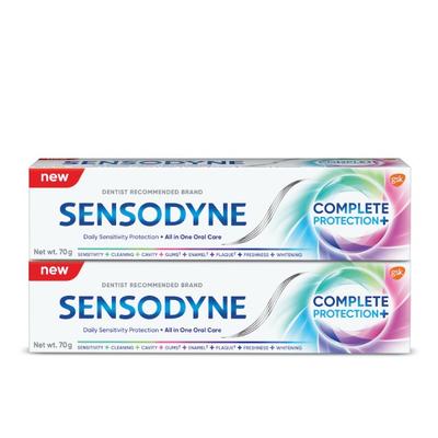 Sensodyne New Complete Protection+ Toothpaste - Pack of 2 x 70 gm - Toothpaste