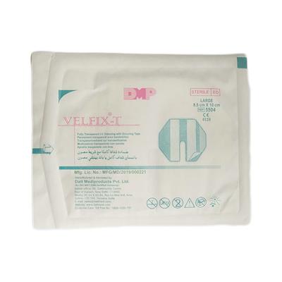 Velfix - T Fully Transparent I.V. Dressing With Securing Tape (5504) (8.5 cm x 10 cm) 1's - Bandages & Dressings