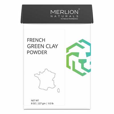 Merlion Naturals French Clay Powder - Green 227 gm - Face Creams