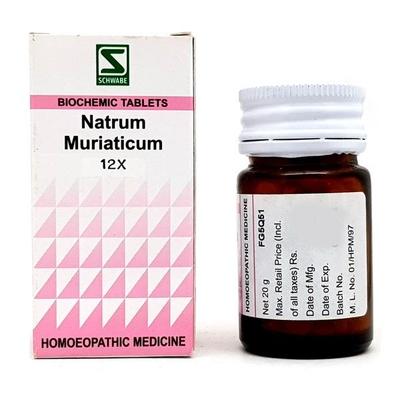 Dr.Willmar Schwabe Natrum Muriaticum 12X Tablet 20 gm - Bio-Chemic