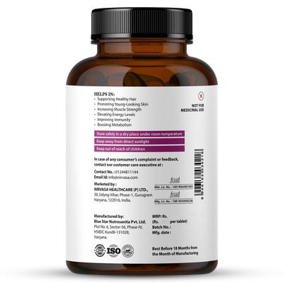 Nirvasa Plant Based Biotin Tablet 60's - Hair & Skin