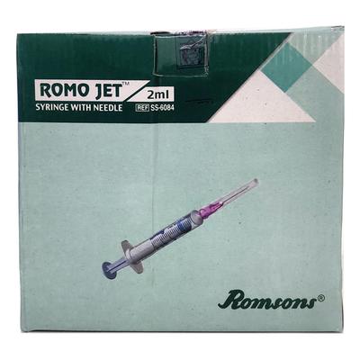 Romsons Romo Jet Syringe with Needle 2 ml (24G) (SS-6084) - Surgical Instruments