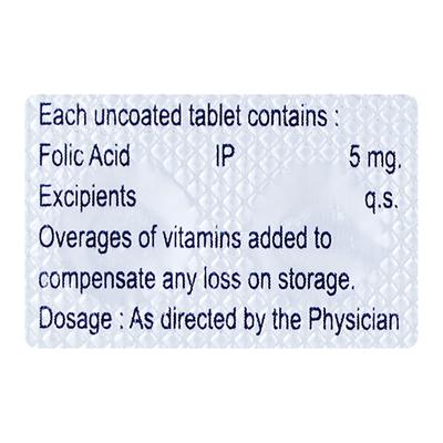 FOLIV 5 Tablet 10's - Supplements-Vam