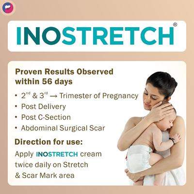 Inostretch Intensive Scar and Anti Stretch Mark Cream 60 gm - Skin-Treatment