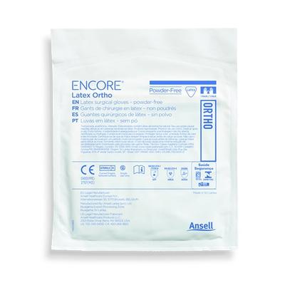 Ansell Encore Latex Ortho Powder Free Surgical Gloves Pair (8) 50's - Surgical Consumable