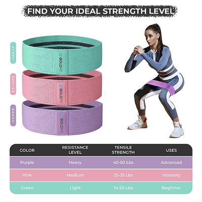 Boldfit Fabric Resistance Hip Band - Light 1's - Workout Essentials