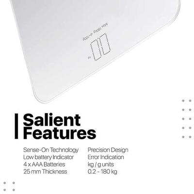 Vandelay Digital Body Scale - White - Health Monitoring Devices