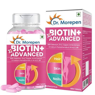 Dr. Morepen Biotin+ Tablet 60's - Hair & Skin
