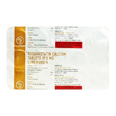 CUREROSU 5 Tablet 15's - High Cholesterol-Dys