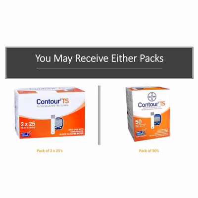 Contour TS Blood Glucose Test Strips 50's - Blood Glucose Monitors/Test Strips