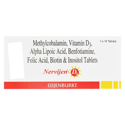 NERVIJEN D3 Tablet 10's - Supplements-Vam