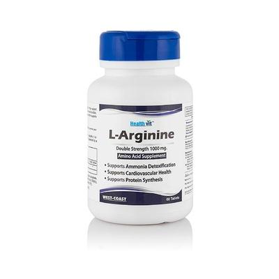 HealthVit L-Arginine 1000 mg Amino Acid Tablets 60's - Amino Acids
