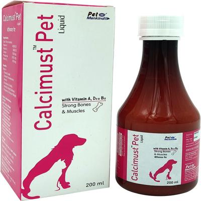 Pet Mankind Calcimust Pet Calcium Supplement Liquid 200 ml - Pet Healthcare