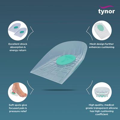 Tynor Heel Cushion Silicone (XL) (K 02) - Knee/Ankle/Leg/Foot Supports