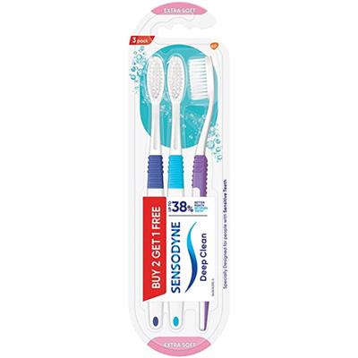 Sensodyne Deep Clean Toothbrush - Extra Soft (Buy 2 Get 1 Free) 1's - Toothbrushes