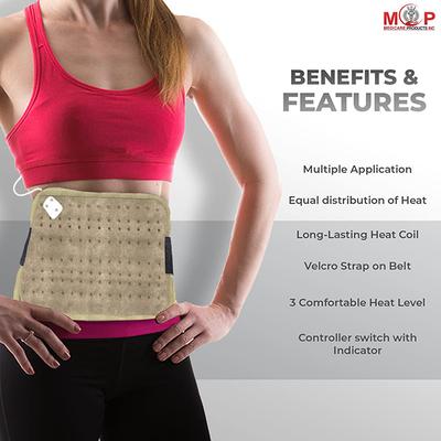 MCP Electric Heating Pad - Velvet Beige - Heating Belt
