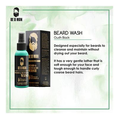 Be O Man Beard & Mustache Foam Wash - Oudh Black 100 ml - Beard Wash