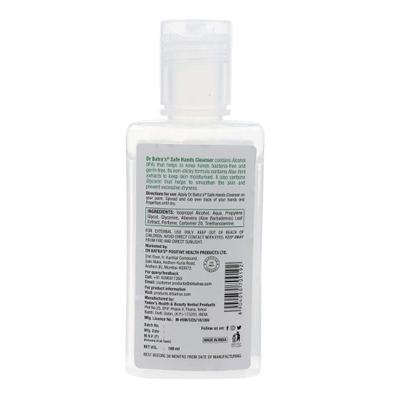 Dr Batra's Safe Hand Cleanser - Aloe Vera (Pack of 2 x 100 ml) - Hand Sanitizer