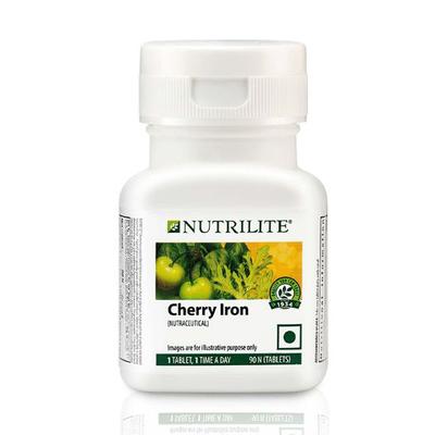 NUTRILITE CHERRY IRON TABLET 90'S - Calcium And Minerals
