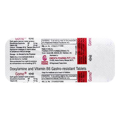 GOMO Tablet 10's - Vomitting/Emesis-Ant