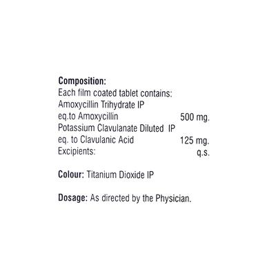 MOKCAN CV 625 Tablet 10's - Bacterial Infections-Pen