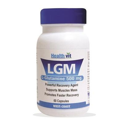 HealthVit LGM (L-Glutamine 500 mg) Capsule 60's - Amino Acids