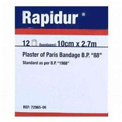 BSN Rapidur Plaster of Paris Bandage (10 cm x 2.7 mtr) 12's - Bandages & Dressings