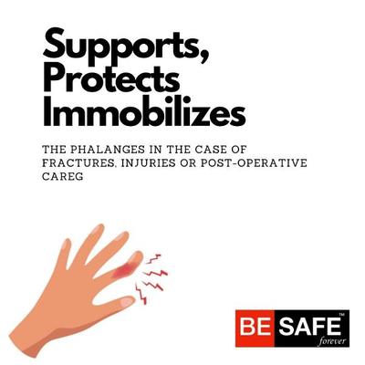Be Safe Forever Finger Cot Splint (M) - Knee/Ankle/Leg/Foot Supports