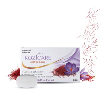 Kozicare Saffron Soap (Pack of 9 x 75 gm) 1's - Soaps