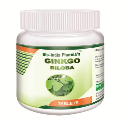 Bio-India's Ginkgo Biloba Tablet 20 gm - Speciality Medicine