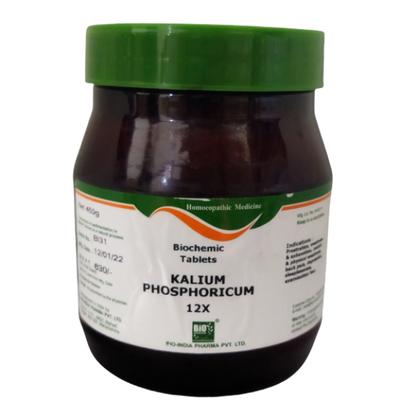 Bio-India's Biochemic Tablet - Kalium Phosphoricum 12X 450 gm - Bio-Chemic