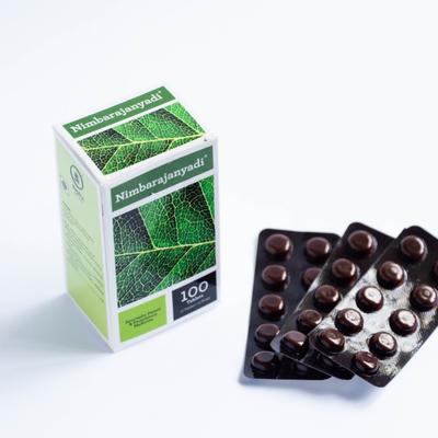 Bipha Ayurveda Nimbarajanyadi Tablet (Pack of 10 Strip x 10's) 1's - Speciality Medicines