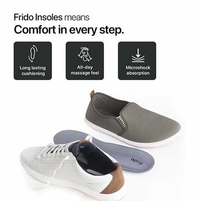 Frido Dual Gel Insoles Sizes 5-9 UK (Pack of 2's) - Knee/Ankle/Leg/Foot Supports