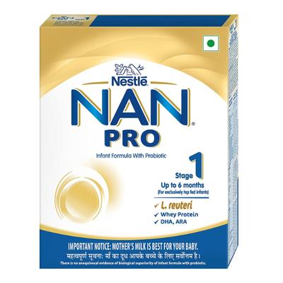 Nestle Nan Pro 1 (Upto 6 Months) Powder 400 gm (Refill Pack) - Baby And Infant Supplements