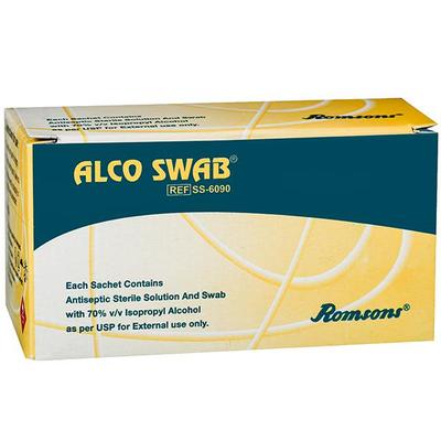 Romsons Alcohol Swab (SS-6090) 100's - Bandages & Dressings