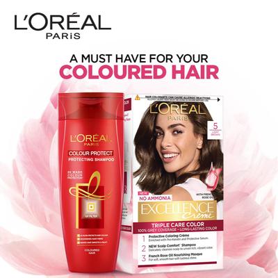L'Oreal Paris Excellence Creme - 5 Light Brown (72 ml + 100 gm) - Crème