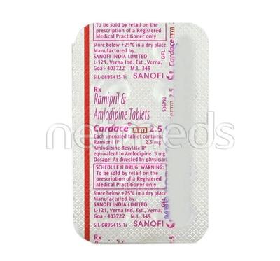 Cardace AM 2.5 Tablet 10'S - Hypertension-ACE