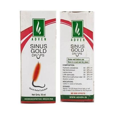 Adven Sinus-Gold Drops 30 ml - Homeopathic Drops
